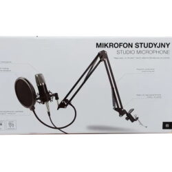 Mikrofon studyjny ze statywem Hykker pop filtr
