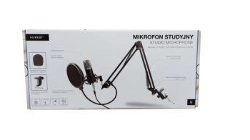 Mikrofon studyjny ze statywem Hykker pop filtr