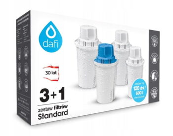 Zestaw filtrów Dafi 3 wkłady Classic 1 magnezowy Mg+
