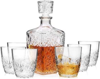 Zestaw do whisky Dedalo Bormioli Rocco Karafka 6 szklanek 7el.