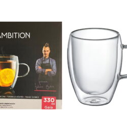 Szklanka Termiczna z Uchem Ambition Gaia 330ml podwójna ścianka