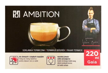 Szklanka Kubek Termiczny Ambition Gaia 220ml Podwójna Ścianka - obrazek 4