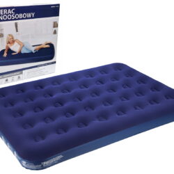 Welurowy Materac Dwuosobowy 192 x 135 x 22 cm Dmuchany