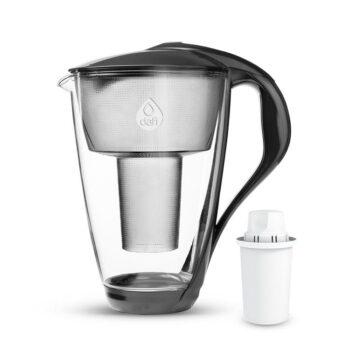 Szklany Dzbanek Filtrujący Dafi Crystal LED 2 l Czarny