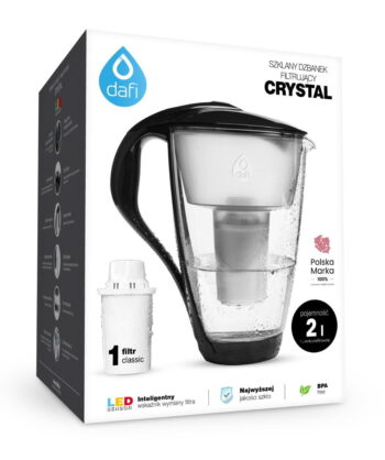 Szklany Dzbanek Filtrujący Dafi Crystal LED 2 l Czarny - obrazek 2
