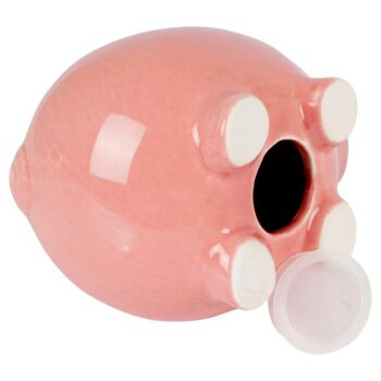 Skarbonka Świnka Ceramiczna Różowa Otwierana 12cm - obrazek 5