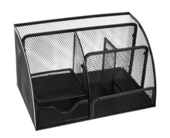 Przybornik na Biurko Organizer 6 Komór + Szufladka - obrazek 3