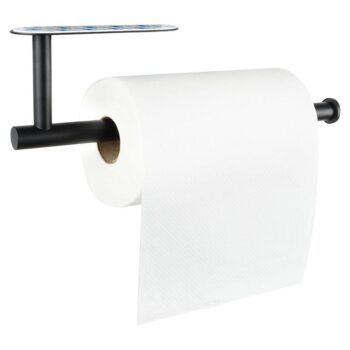 Uchwyt Wieszak na Ręcznik Papierowy Metalowy Czarny Loft - obrazek 2