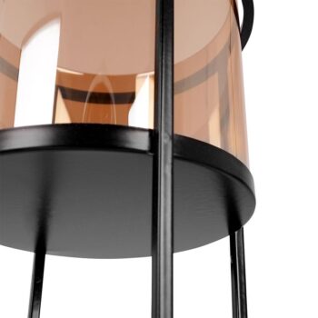 Świecznik na Świece Loft Metalowy Czarny Glamour - obrazek 8