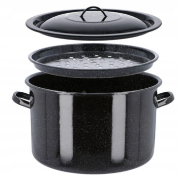 Garnek do powideł z wkładką i pokrywką 15l 32cm