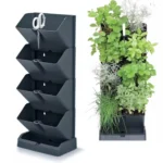 Ogród Wertykalny Wiszący Kaskada Modułowa Zielnik Czarny