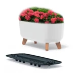 Doniczka na Nóżkach Gracia Case Biały Donica