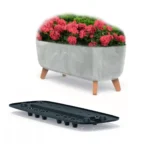 Doniczka na Nóżkach Gracia Case Beton Effect Donica 58cm