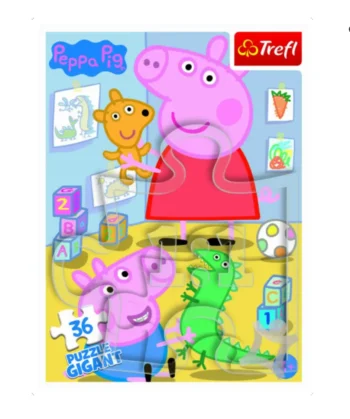 Puzzle Gigant 36 el. 58×84 cm Świnka Peppa Pig Trefl