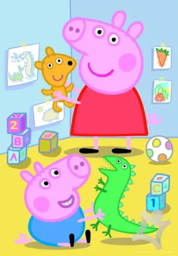 Puzzle Gigant 36 el. 58×84 cm Świnka Peppa Pig Trefl