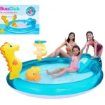 Basen dla Dzieci Dmuchany ze Zjeżdżalnią Zraszaczem Zabawki