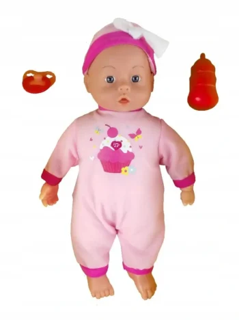 Lalka Baby Anna Interaktywna Smoczek Butelka 24 Dżwięki - Mówi