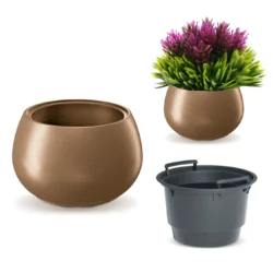 Donica Ogrodowa z Wkładem Owalna Heos Eco 43,6cm
