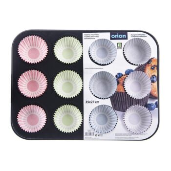 Blaszka do Pieczenia Muffinek Foremka do Muffin z Papilotkami