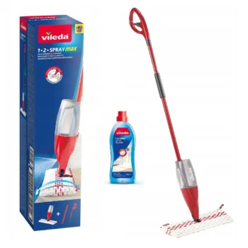 Mop ze Spryskiwaczem Płaski Vileda 1-2 Spray + Płyn