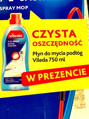 Mop ze Spryskiwaczem Płaski Vileda 1-2 Spray + Płyn