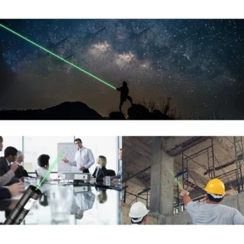 Wskaźnik Laserowy Zielony Mocny Ładowarka + Nakładka 5000mW