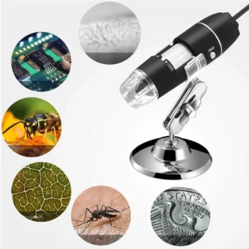 Mikroskop Cyfrowy na USB z Przybliżeniem x1600 2Mpx 8 LED