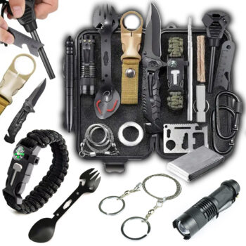 Zestaw Survivalowy 17el + Etui Zestaw Przetrwania