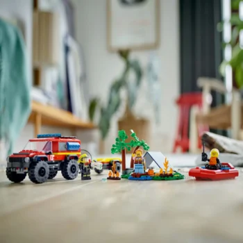 Klocki LEGO City Terenowy Wóz Strażacki + Łódź LEGO 60412