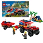 Klocki LEGO City Terenowy Wóz Strażacki + Łódź LEGO 60412