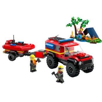 Klocki LEGO City Terenowy Wóz Strażacki + Łódź LEGO 60412