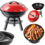 Grill Ogrodowy z Pokrywką 48cm Węglowy Tradycyjny