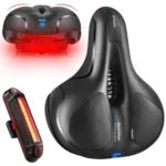 Wygodne Siodełko Rowerowe z Lampką LED Miękkie Szerokie