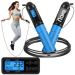 Skakanka z Licznikiem Regulowana Fitness Naro Niebieska