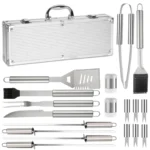 Akcesoria do Grilla z Walizką Przybory do Grillowania 18el