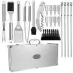 Akcesoria do Grilla z Walizką Przybory do Grillowania 19el