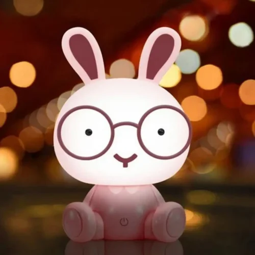 Lampka Nocna Królik LED Lampa dla Dzieci Biurkowa