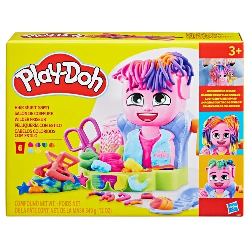 Opakowanie Play-Doh Salon Fryzjerski Ciastolina Zestaw z Akcesoriami Stylista Fryzur