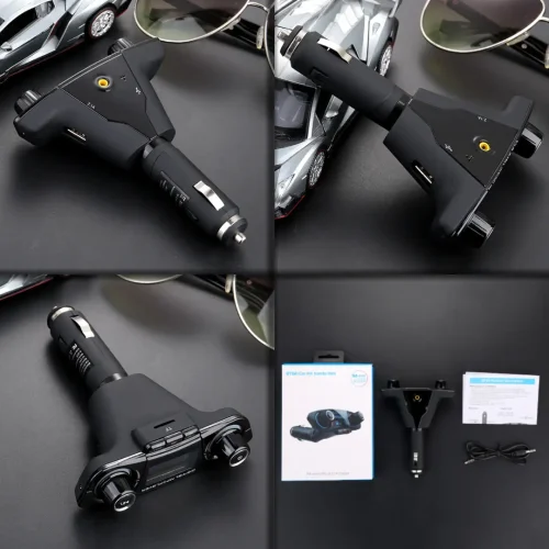 Transmiter FM Samochodowy Bluetooth 5.0 USB micro SD 8w1 AUX