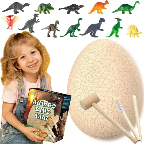 Zestaw Małego Archeologa Jajo Dinozaura Jumbo Dino Egg XXL
